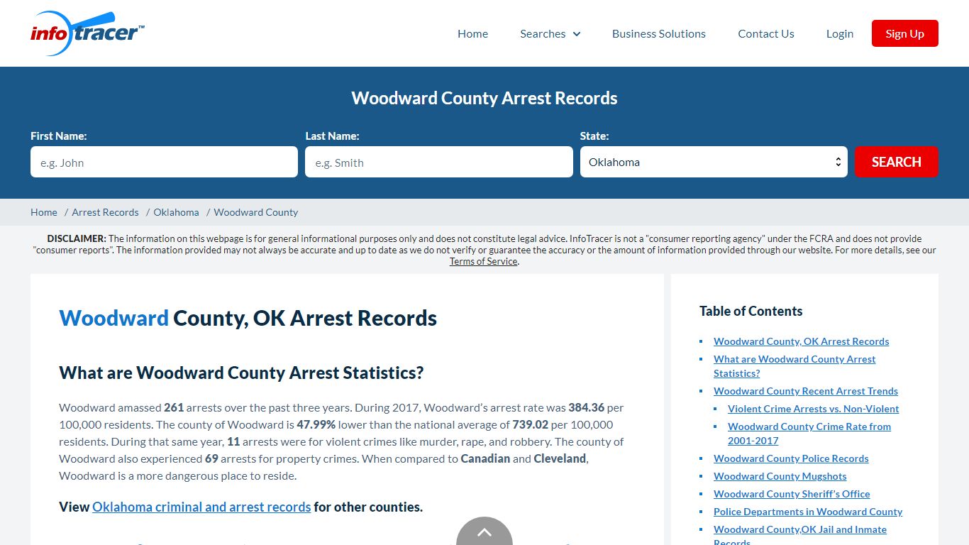 Woodward County, OK Arrests, Mugshots & Jail Records - InfoTracer