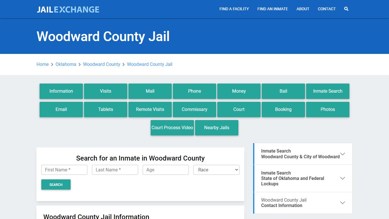 Woodward County Jail Roster Lookup, OK, Inmate Search